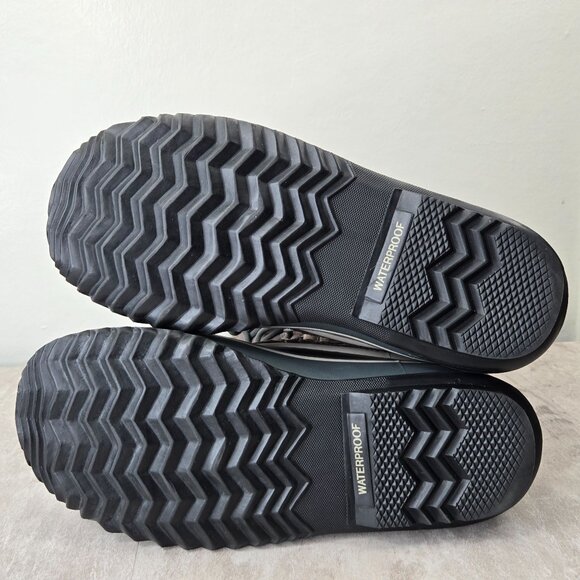 Sorel Boot Waterproof Gray Black Fur Lined Outdoor Lace Up Snow Winter Knee High - Picture 7 of 10